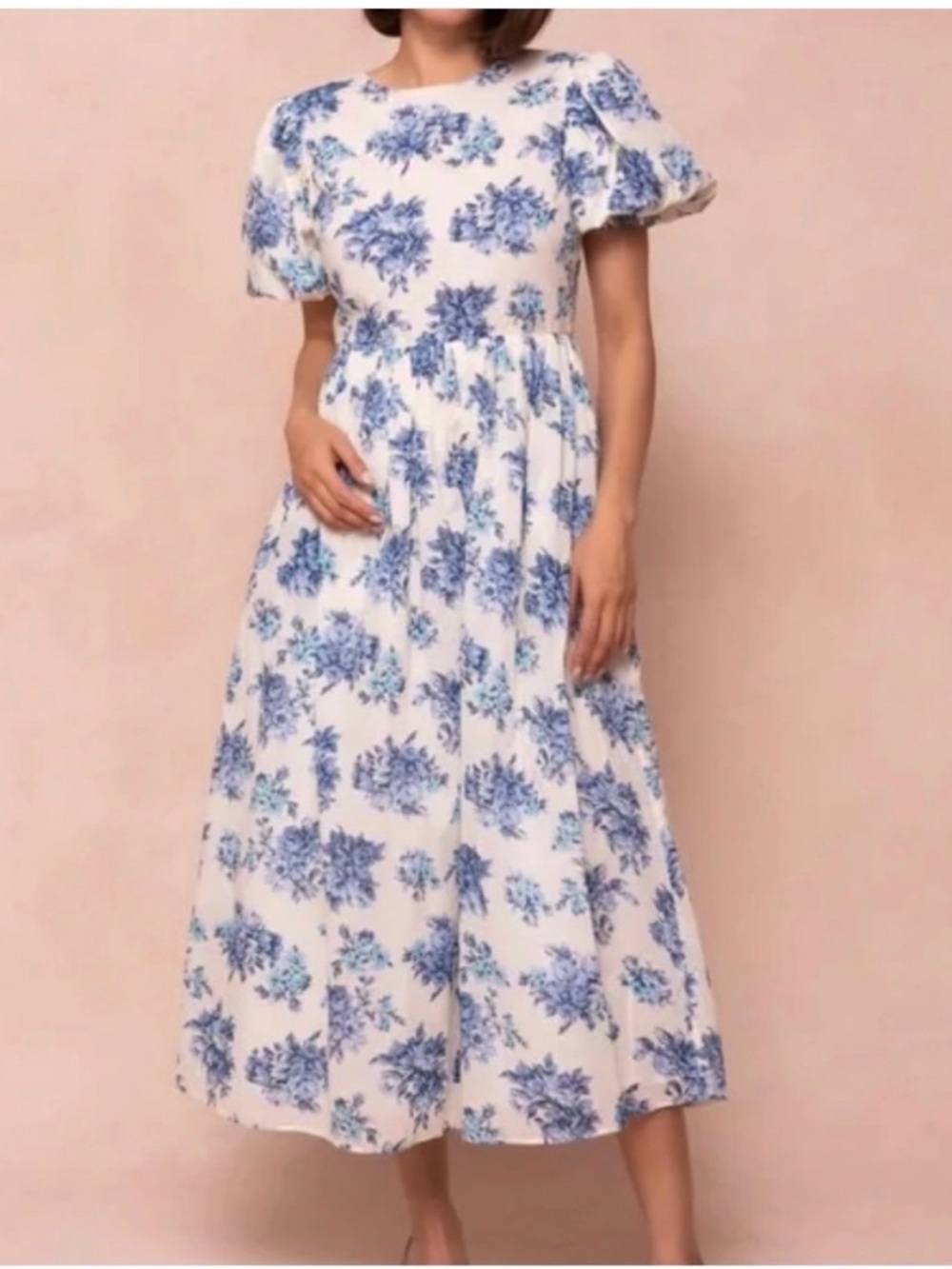 Ivy City Odette Dress in Blue Floral